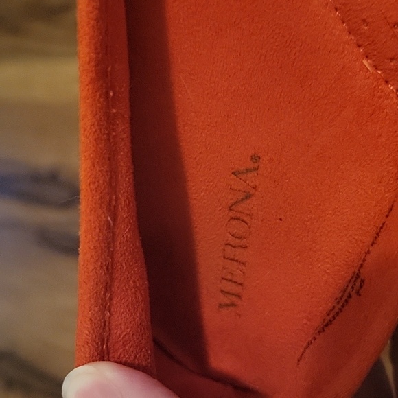 NEW Merona Red orange modern tassel loafer flats extra cushioning and support - Picture 3 of 11